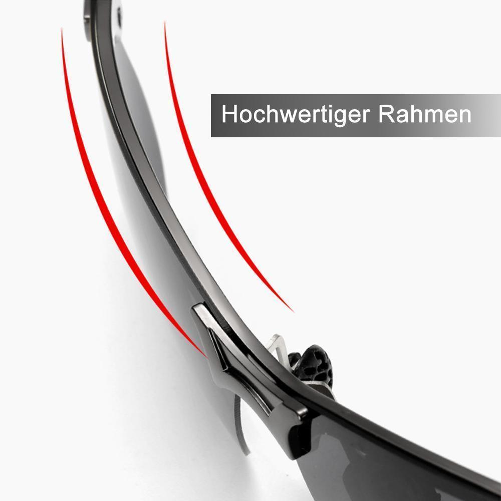 Fahrradbrille, polarisiert & selbsttönend, Unisex, schützt die Augen optimal mit UV400 Blendschutz.
