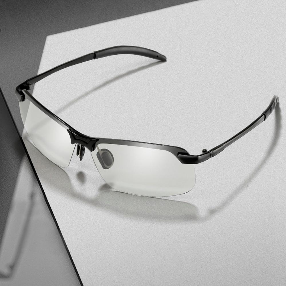 Sonnenbrille mit UV400 Schutz, selbsttönend und polarisiert, ideal für Unisex Outdoor-Aktivitäten.