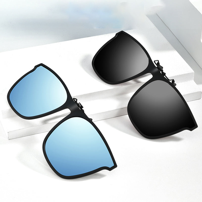 Fahrbrille Sonnenbrillenclip polarisiert, leicht, für entspanntes Fahren und besten UV-Schutz.