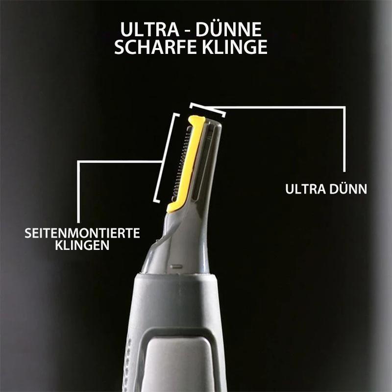 Barttrimmer für präzise Konturen und Styles, mit LED-Licht und Titan-Klingen.