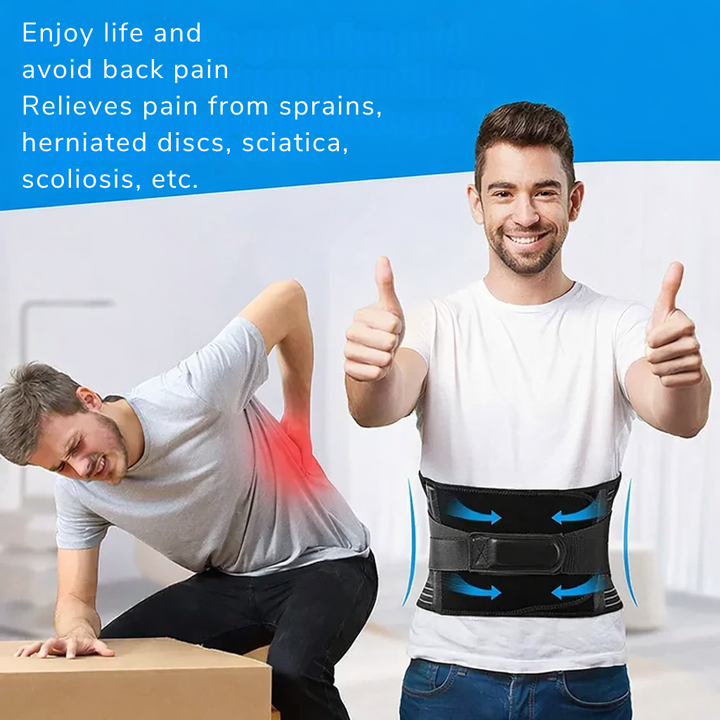 Orthopädischer Lendenwirbel-Stützgurt unisex zur Linderung von Rückenschmerzen und Haltungskorrektur; stabilisiert den Rücken.