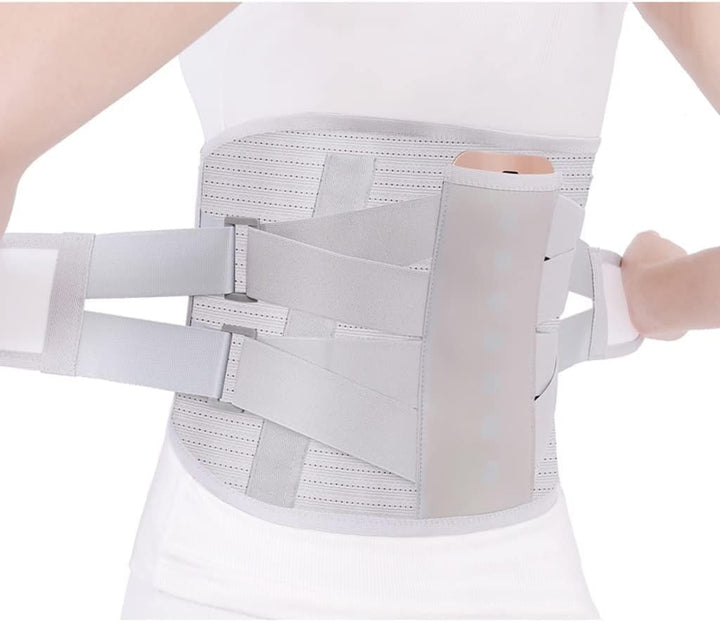 Atmungsaktiver Rückenstützgürtel für optimale Wirbelsäulenstütze und Komfort den ganzen Tag. Unisex Passform.