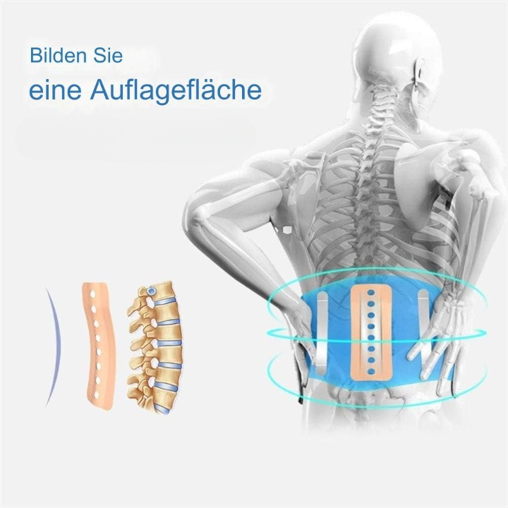 Verstellbarer Rückenstützgürtel für Damen & Herren. Bietet effektive Schmerzlinderung & stabile Haltungskorrektur.