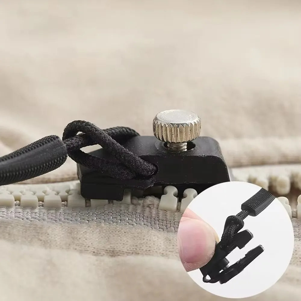 Unisex Reißverschluss Reparatur Kit (6er Pack). Schnelle, einfache Fixierung für Kleidung, Taschen & mehr.