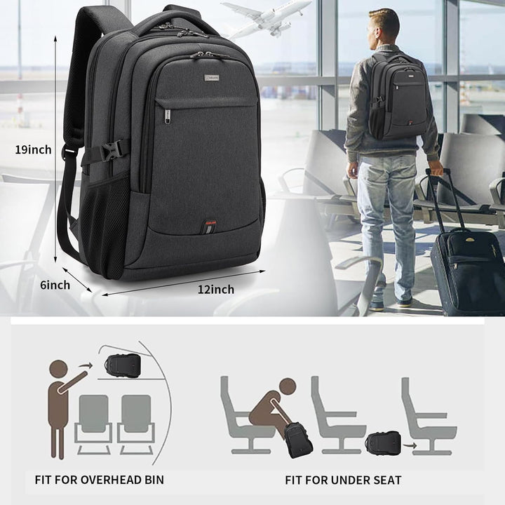 Blauer Arbeitsrucksack mit USB-Ladeanschluss & optimaler Organisation.