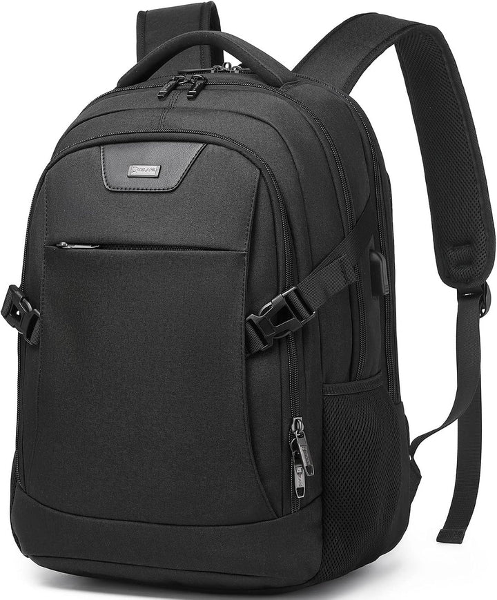 Geräumiger blauer Rucksack, unisex, mit Laptopfach & viel Stauraum.