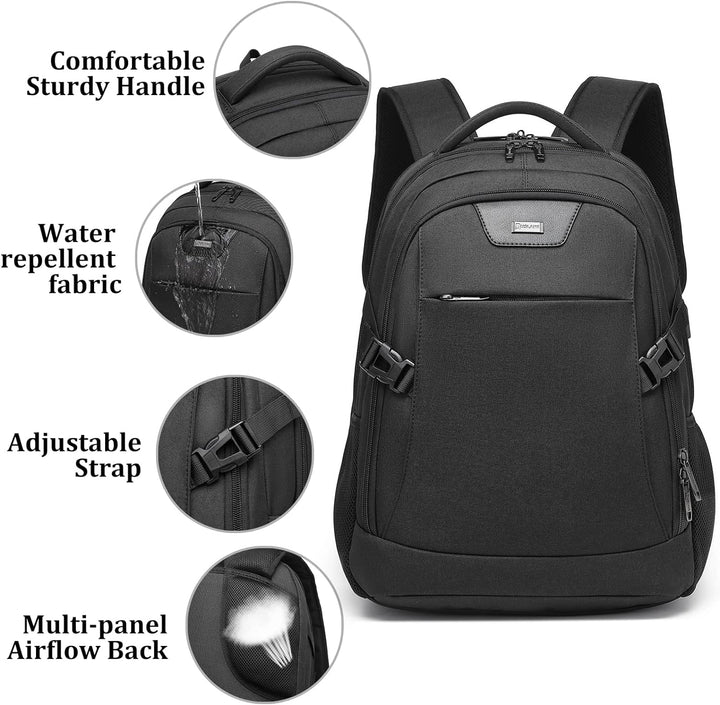 Rosa Unisex Reiserucksack mit USB-Ladeanschluss für Business & Freizeit.