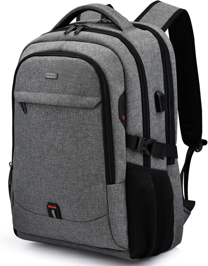 Robuster rosa Reiserucksack für Damen mit USB-Port & Laptopfach.