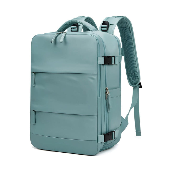 Geräumiger Unisex Reise-Rucksack zeigt Organisation, Laptop-Fach & USB-Anschluss. Ideal für Business & Reisen.