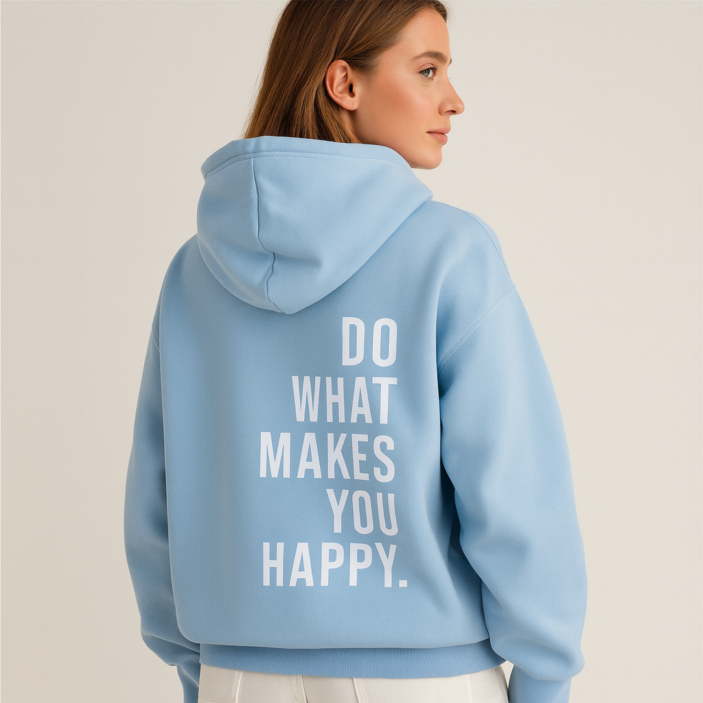 Locker sitzender Unisex Hoodie mit Motivdruck, ideal für Streetwear und Casual-Looks.
