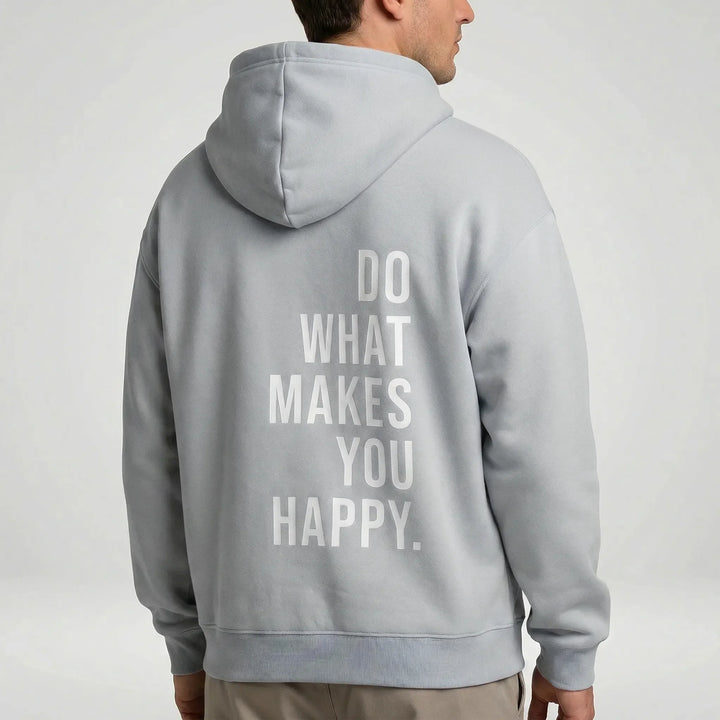 Motivierender Unisex Hoodie Dylan mit coolem Design, locker und super bequem für den ganzen Tag, Freizeitmode.