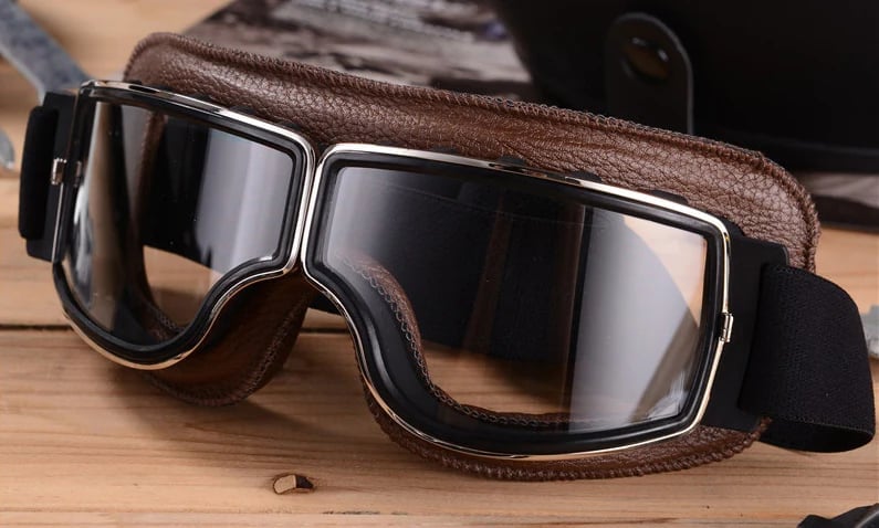 Outdoor Fahrerbrille, unisex, stoßfest, UV-Schutz, verstellbar für Motorrad & Roller.