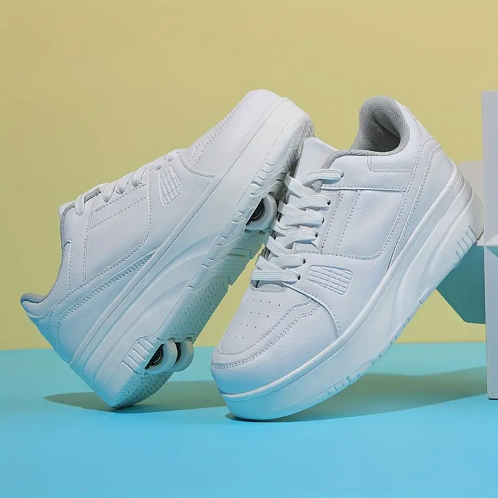 Elegante Unisex Rollschuhe mit modernem Design, abnehmbaren Rädern für maximale Flexibilität.
