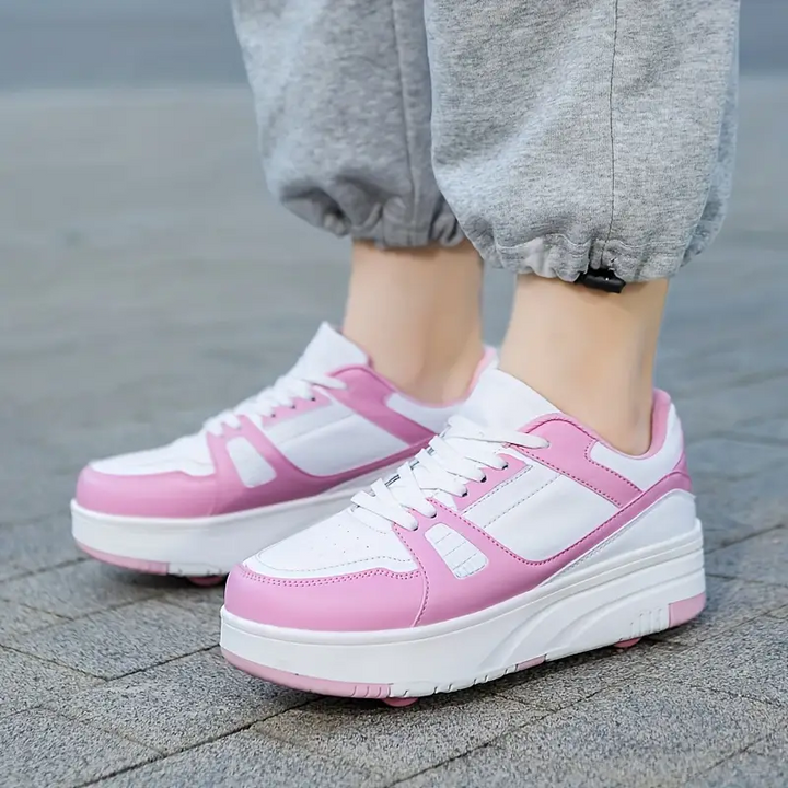 Stylishe Unisex Sneakers, die sich in Rollschuhe verwandeln. Perfekt für aktive Kids & Jugendliche.
