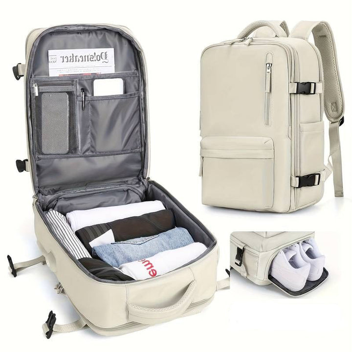 Unisex Rucksack mit Schuhfach und Organizerfächern, ideal für Reise & Sport.