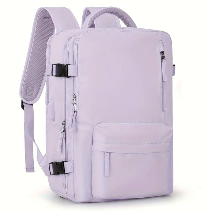 Lila Unisex Freizeitrucksack mit integriertem Schuhfach & Organizer für Sport & Reise.