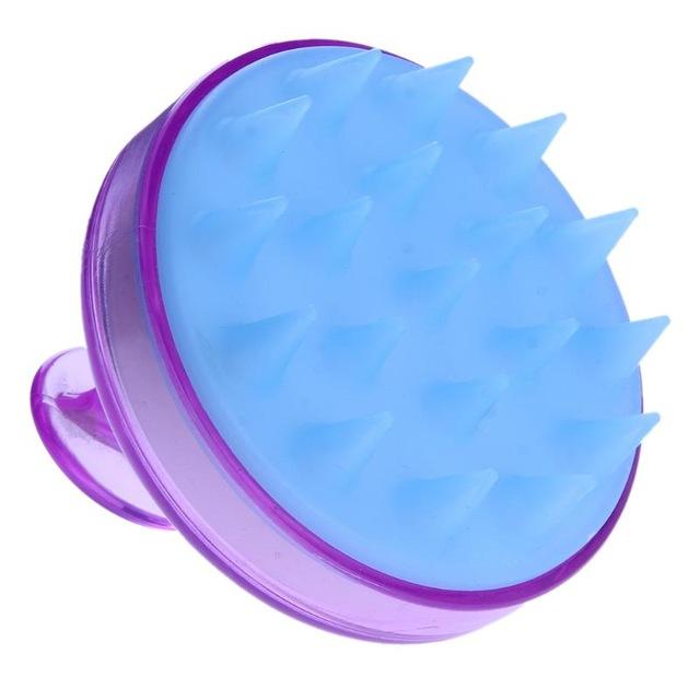 Vielseitige Silikon Kopfhautbürste für Tiefenreinigung, Peeling, Massage & tägliche Haarpflege-Routine.