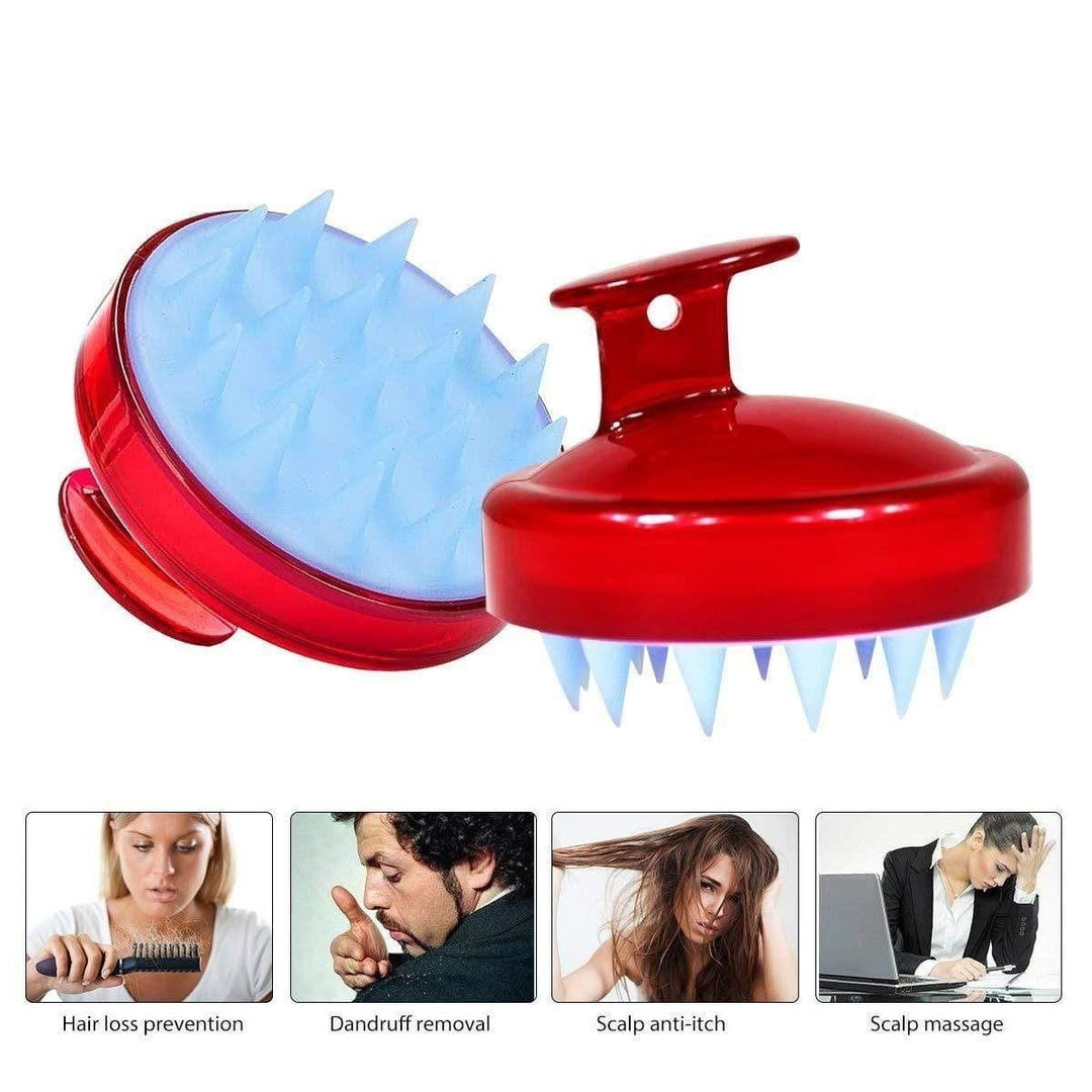 Flexible Silikonborsten der Kopfhautbürste für sanftes Peeling, Tiefenreinigung und bessere Durchblutung.