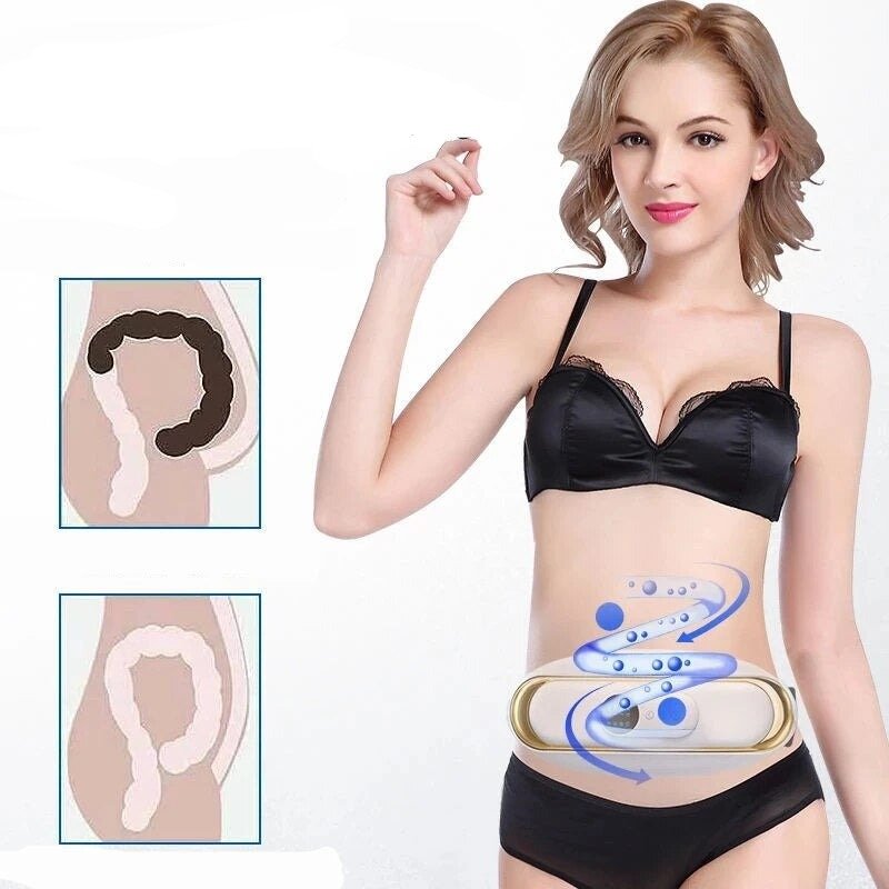 SlimBelt Vibrationsgürtel mit beruhigender Wärmefunktion zur Entspannung und effektiven Bauchfettverbrennung.