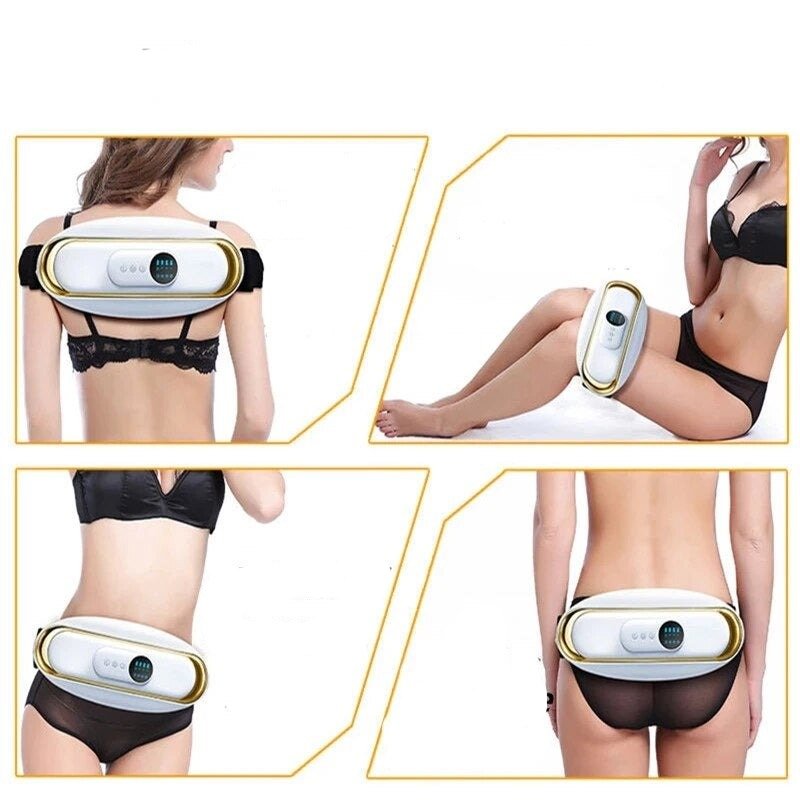 Kabelloser SlimBelt Massagegerät für Taillenformung: Vibrations-Muskelstimulation für Heimtraining und Straffung.