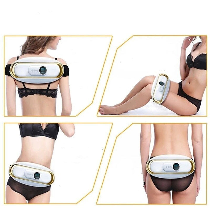 Kabelloser SlimBelt Massagegerät für Taillenformung: Vibrations-Muskelstimulation für Heimtraining und Straffung.