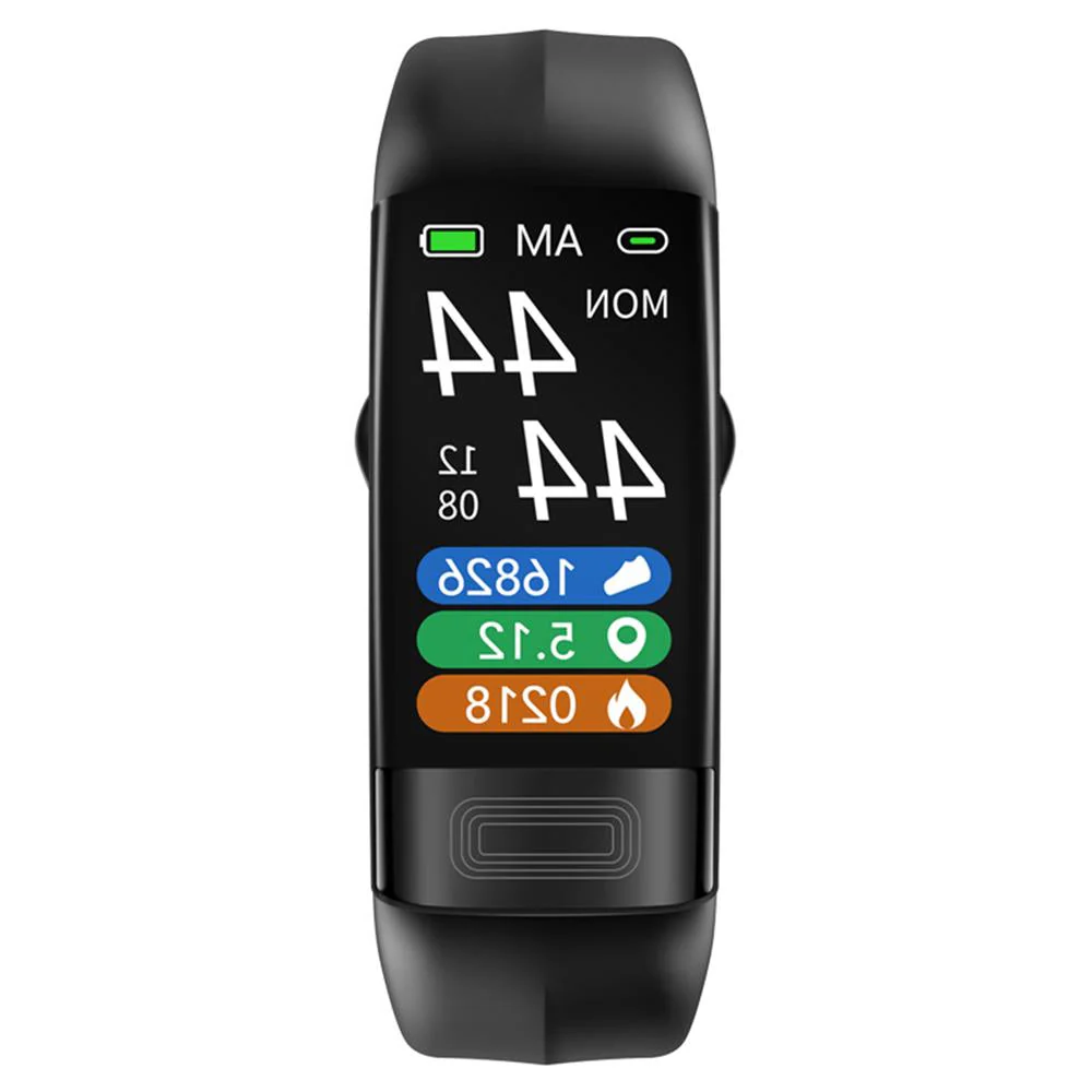 Gesundheits-Smart-Armband: Präzise Messung von Blutdruck, EKG, Herzfrequenz. Bequemes Silikonarmband, wasserdicht.