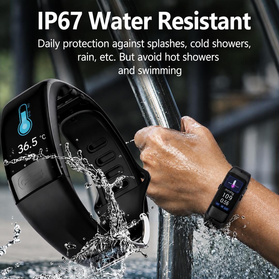 Gesundheitstracker Smartwatch: präzise Blutdruckmessung, EKG, Herzfrequenz, Schlafanalyse. Bluetooth-fähig.