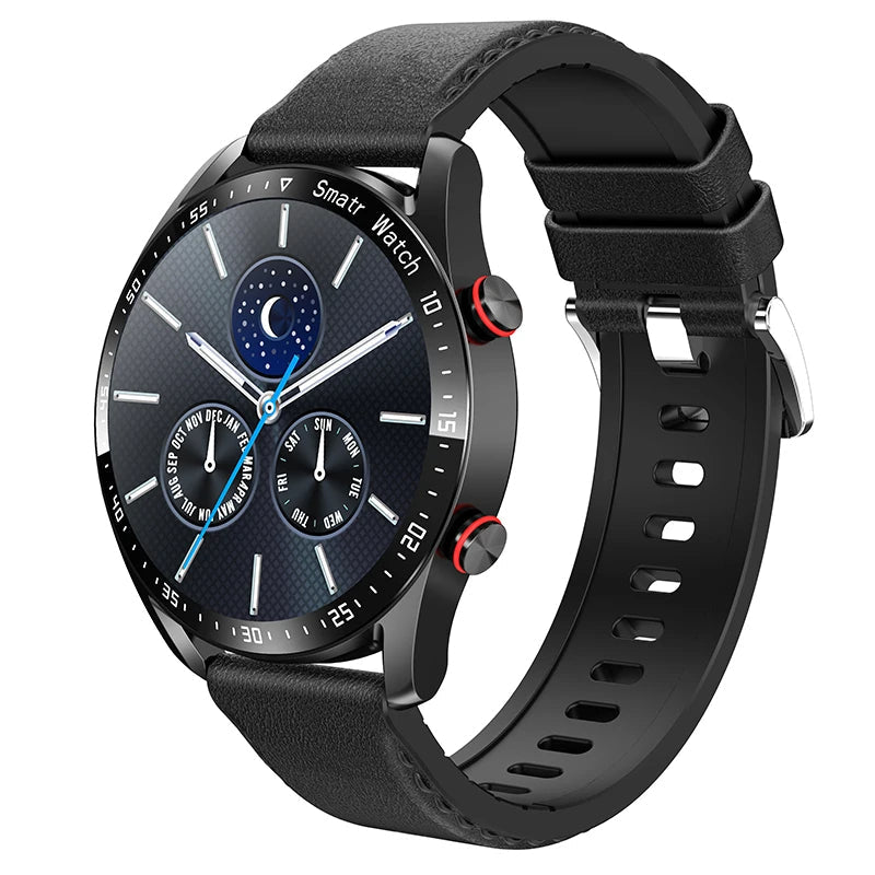 Technologie-Uhr zeigt Smartphone-Benachrichtigungen direkt am Handgelenk an. Unisex Design.