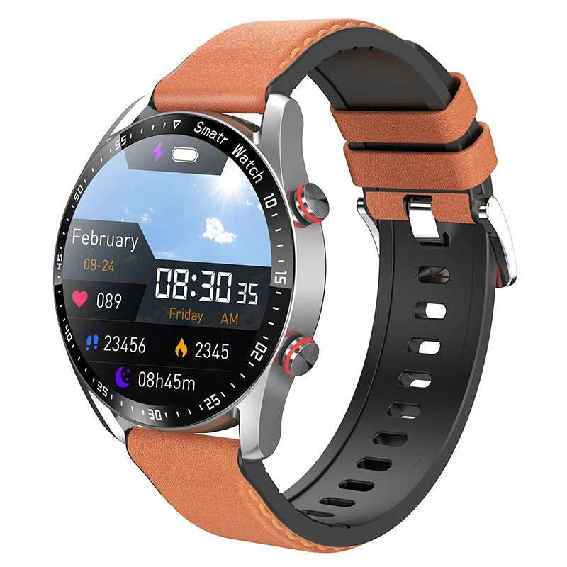 Robuste, wasserdichte Smartwatch mit EKG und Herzfrequenzmessung. Ideal für Schwimmen und Sport.