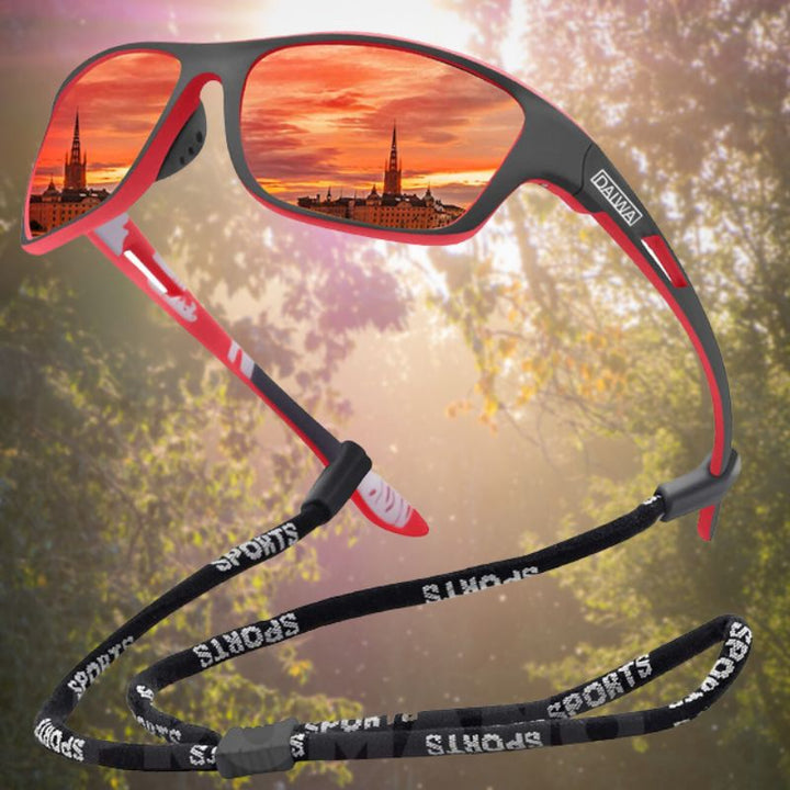 Unisex Sport-Sonnenbrille mit UV-Schutz, polarisiert & blendfrei. Ideal für Outdoor, Wandern & Radfahren.