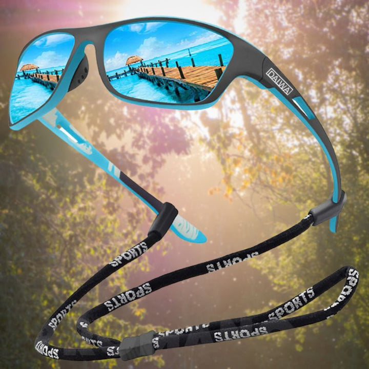 Robuste Unisex Sport-Sonnenbrille, kratzfest & wasserabweisend. Bietet optimalen UV-Schutz beim Radfahren.