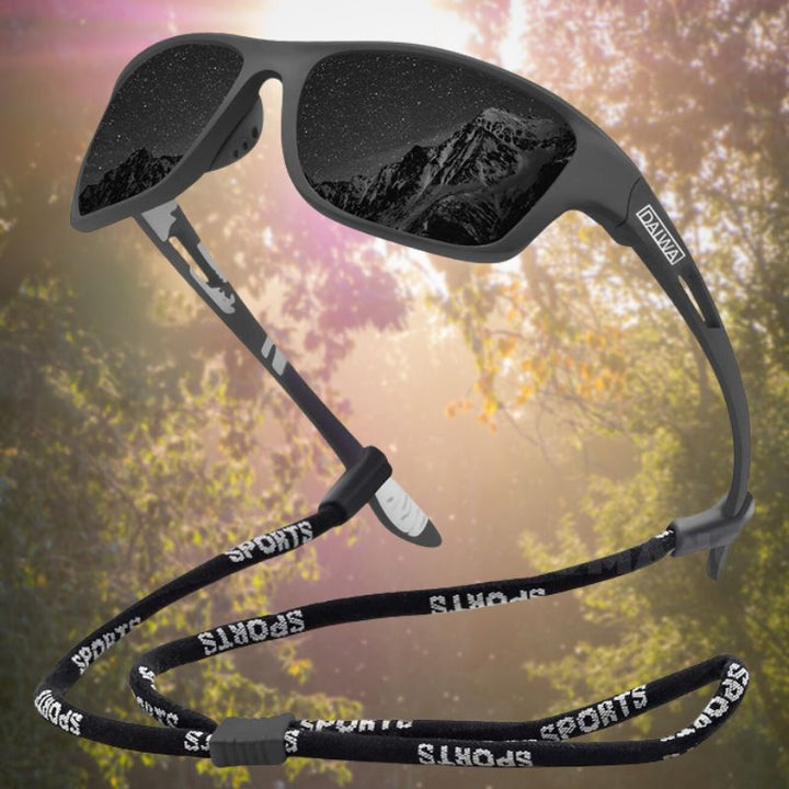 Leichte, bequeme Unisex Sport-Sonnenbrille, polarisiert & blendfrei für Wanderungen, Angeln & Reisen.