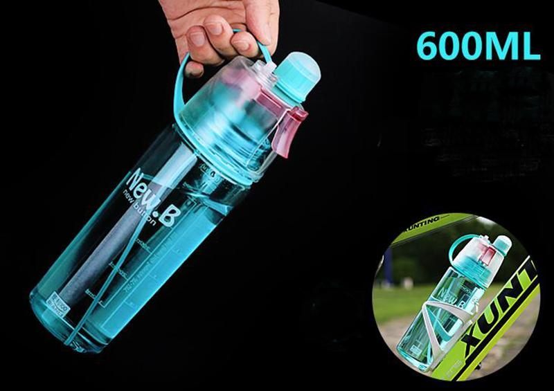 Innovative Trinkflasche für Sportler: Trink- & Sprühfunktion. Ideal für Gym, Laufen, Wandern und schnelles Erfrischen.