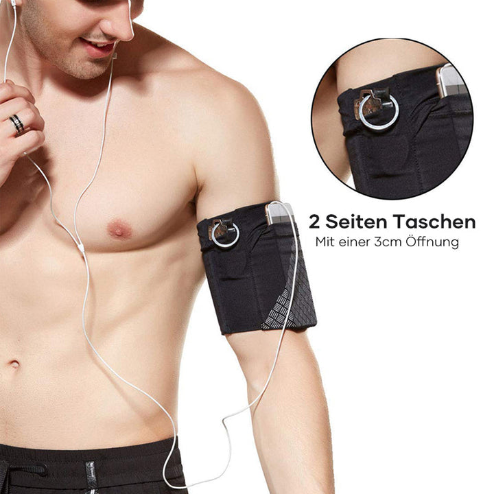 Vielseitiges Handy Sportarmband für Reisen, Outdoor und Fitness. Sichere Aufbewahrung am Handgelenk.