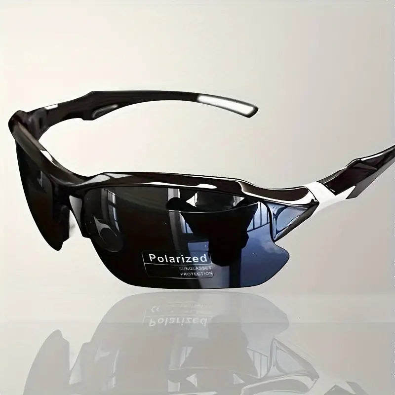 Unisex Sportsonnenbrille, polarisiert, für Outdoor & UV-Schutz. Perfekt als Fahrrad- & Laufbrille.