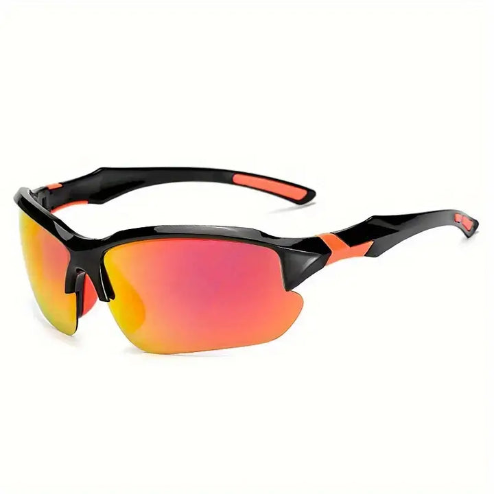 Hochwertige Unisex Sportbrille mit UV-Schutz & Blendschutz. Ideal für Fahrradfahrer, Läufer & Outdoor-Fans.
