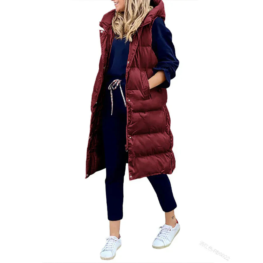 Robuste Unisex Steppweste für Outdoor-Abenteuer. Ärmellos, leicht & warm, ideal für Wanderungen.