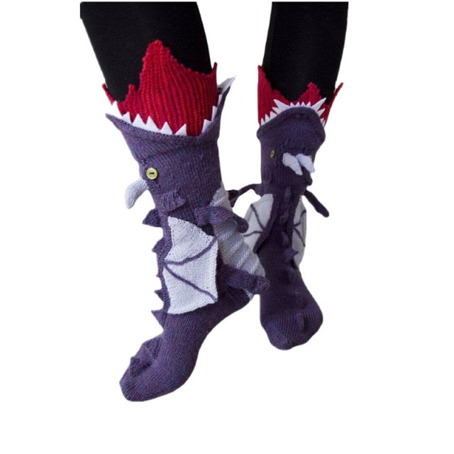 Kreative Strick-Krokodilsocken für Unisex, ein einzigartiges Tierdesign, das Wärme, Stil & Spaß vereint.