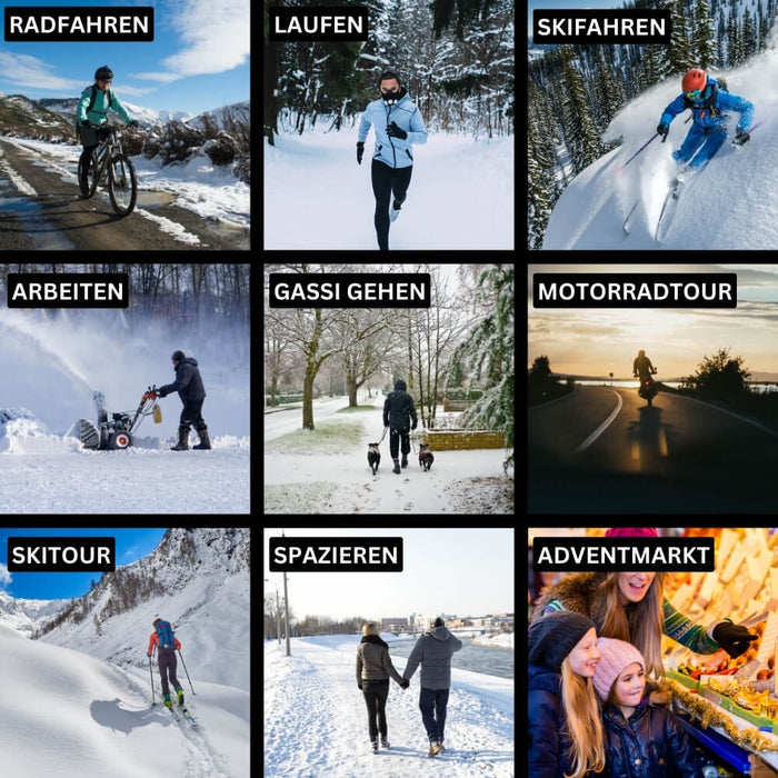Rutschfeste Handfläche der ThermoFit Outdoor-Handschuhe für sicheren Griff beim Sport & Wandern.