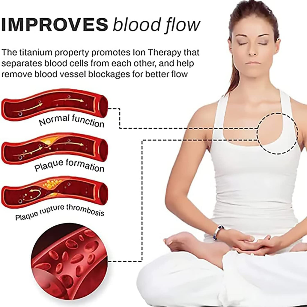 Modernes Unisex Titan Detox Armband zur Entgiftung & Förderung der Gesundheit, steigert Wohlbefinden.