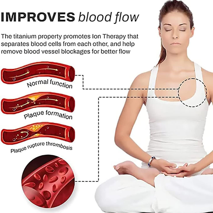 Modernes Unisex Titan Detox Armband zur Entgiftung & Förderung der Gesundheit, steigert Wohlbefinden.