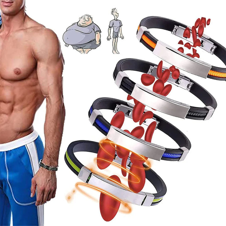 Schickes Unisex Titan Detox Armband, fördert Lymphdrainage, Entgiftung & tägliches Wohlbefinden.