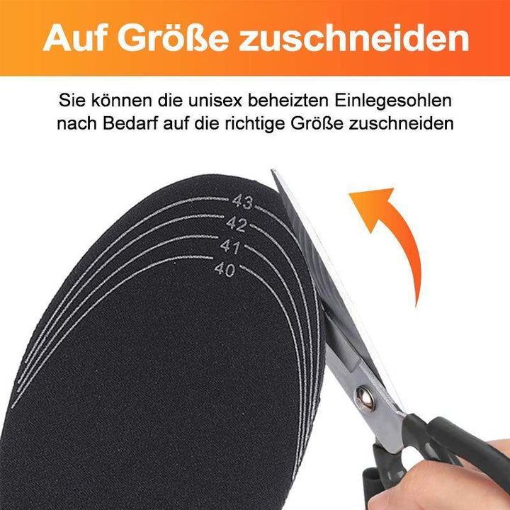 Praktische Unisex-Einlegesohlen mit USB-Heizung für anhaltende Wärme im Winter.
