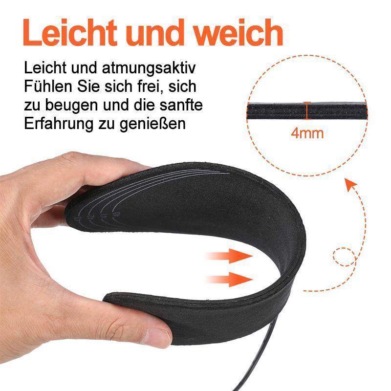 Die USB-Heizung in den warmen Fußwärmer-Einlegesohlen für Komfort im Winter.