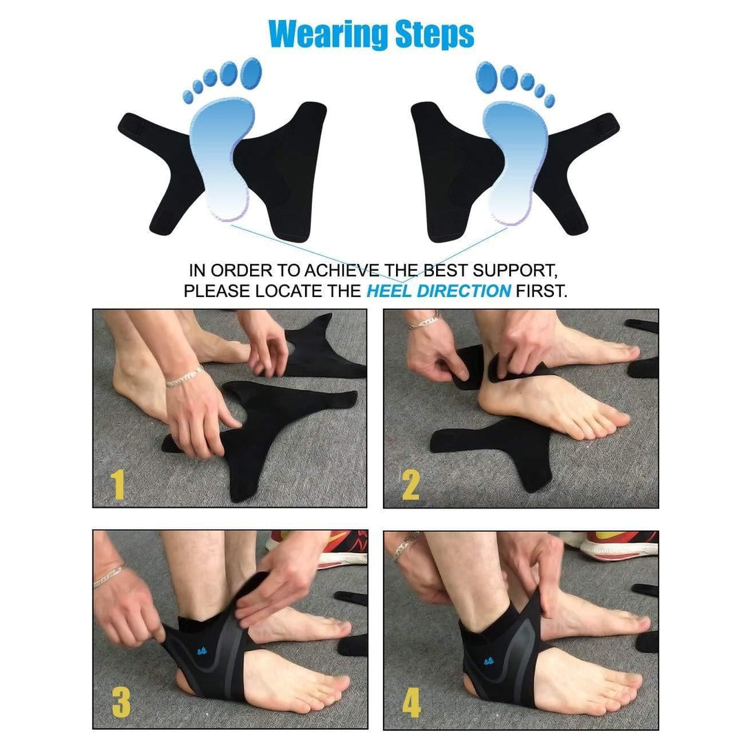 Robuste Knöchelbandage, unisex, für optimalen Fußschutz & verstellbaren Halt. Ideal für tägliche Aktivitäten & Sport.