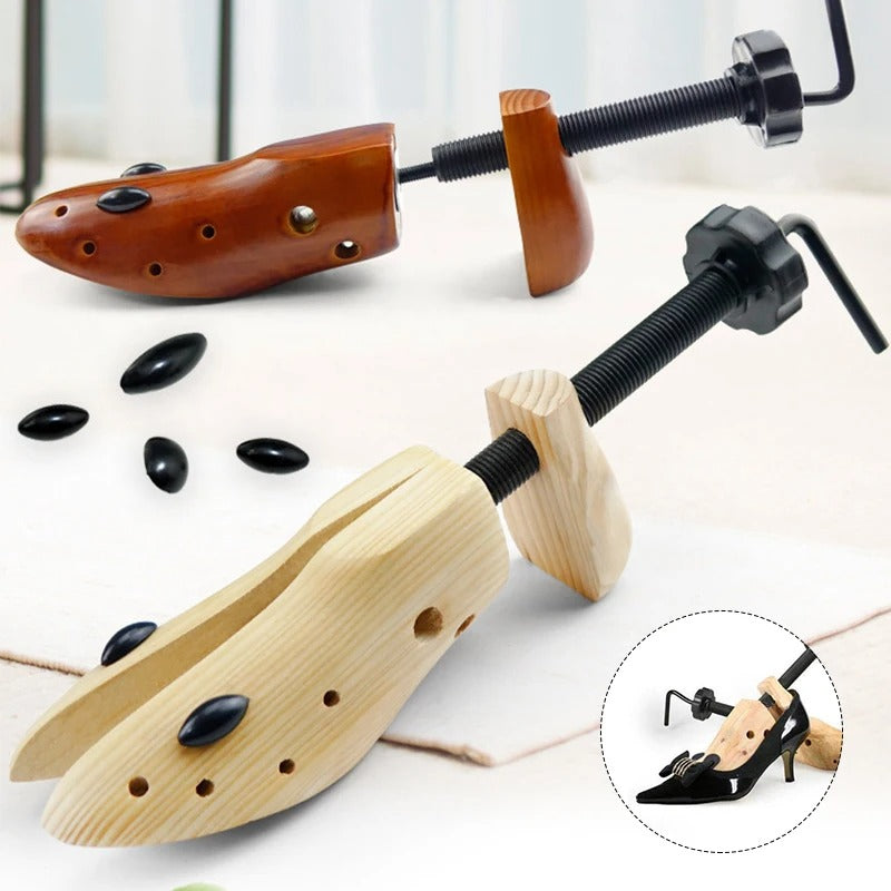 Unisex verstellbare Schuhspanner, die Schuhe schonend weiten und Fußkomfort steigern. Ideal zur Blasenvermeidung.