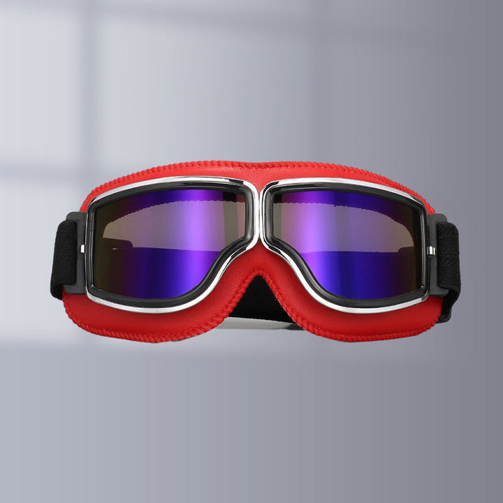 Klassische Pilotenbrille, unisex, für Motorrad & Motocross, robust und langlebig, Vintage-Look.