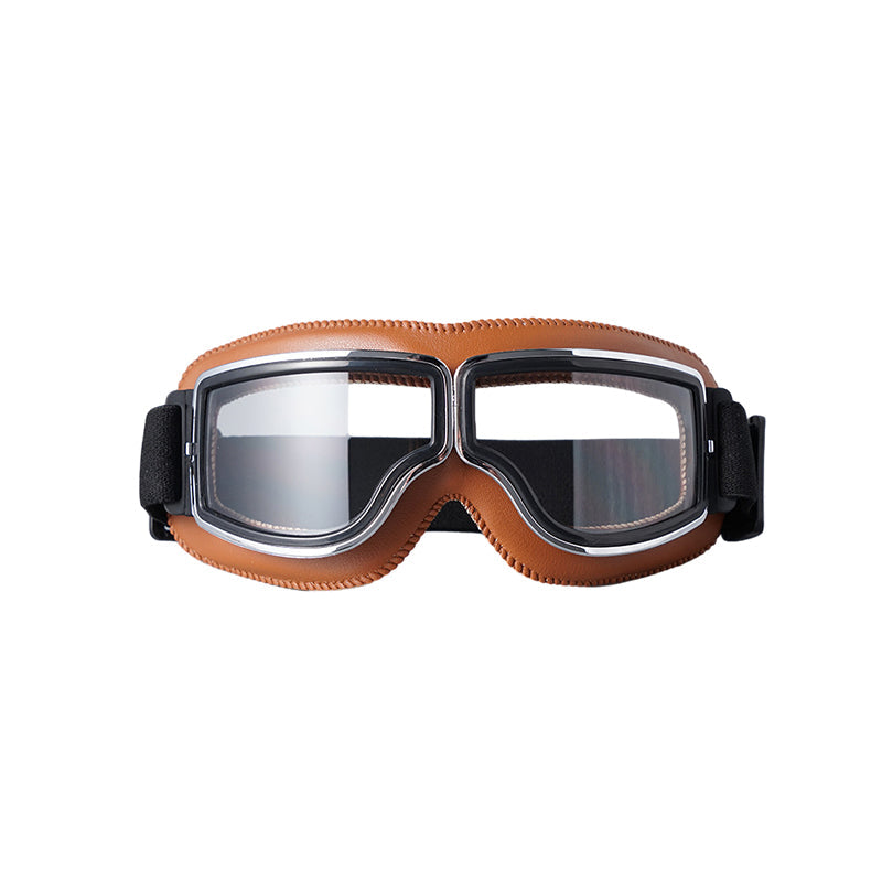Retro Fahrerbrille, unisex, für Motorrad, Radfahren und Outdoor-Abenteuer, klassischer Look.