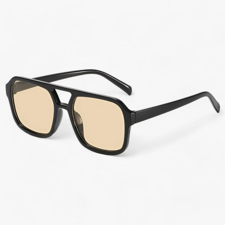 Stilvolle eckige Oversized Sonnenbrille im Vintage-Look, unisex, modisch für Herren & Damen.