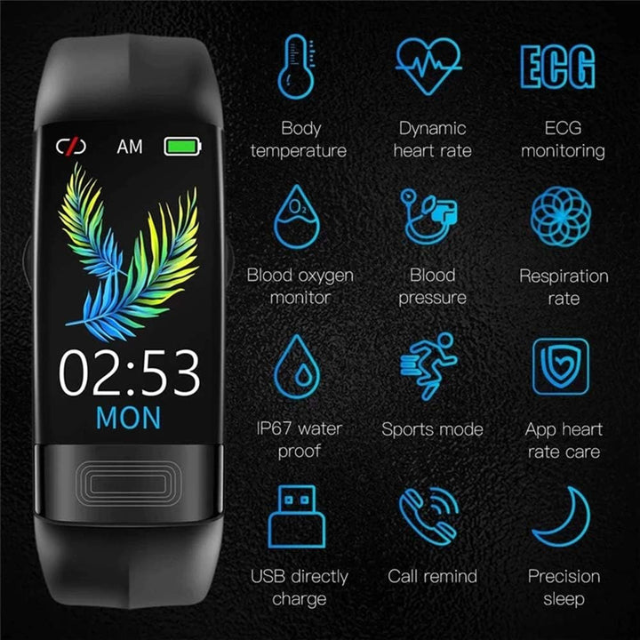 VitalBand Smartwatch misst präzise EKG & Blutdruck. Fördert Herzgesundheit & ist ein smarter Aktivitätstracker.